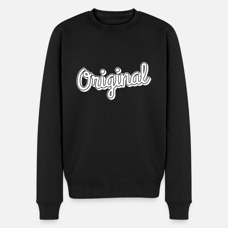 Langue source - Pull Premium bio Homme - noir