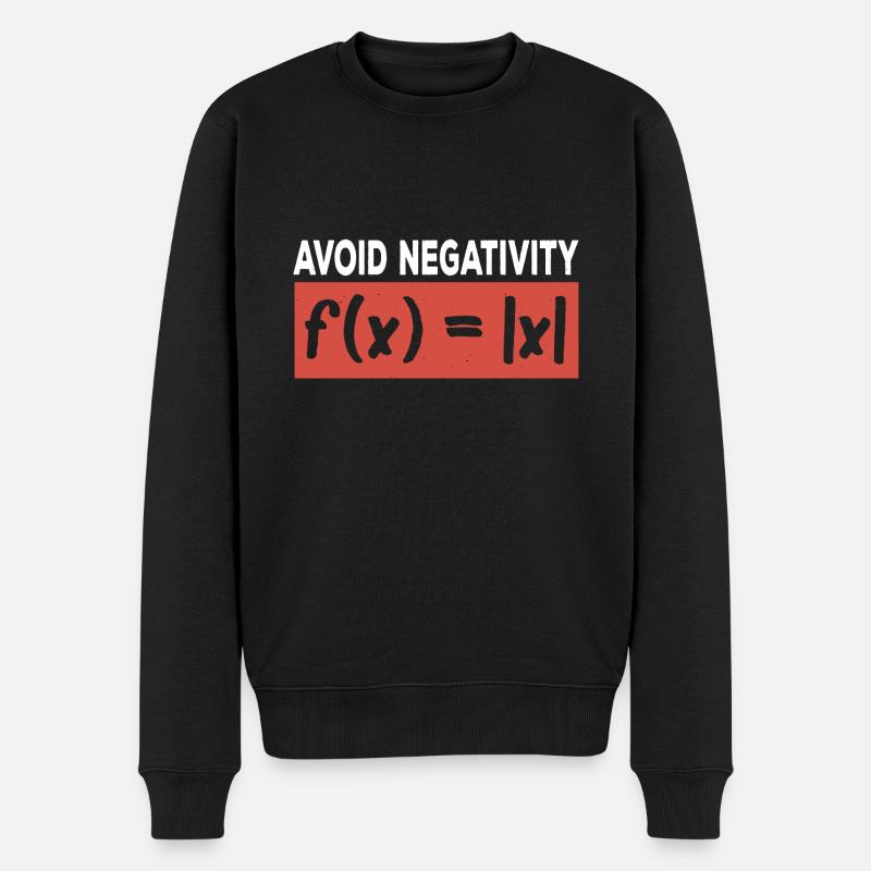 Avoid Negativity Mathematics Function Math - Männer Premium Bio Pullover - Schwarz