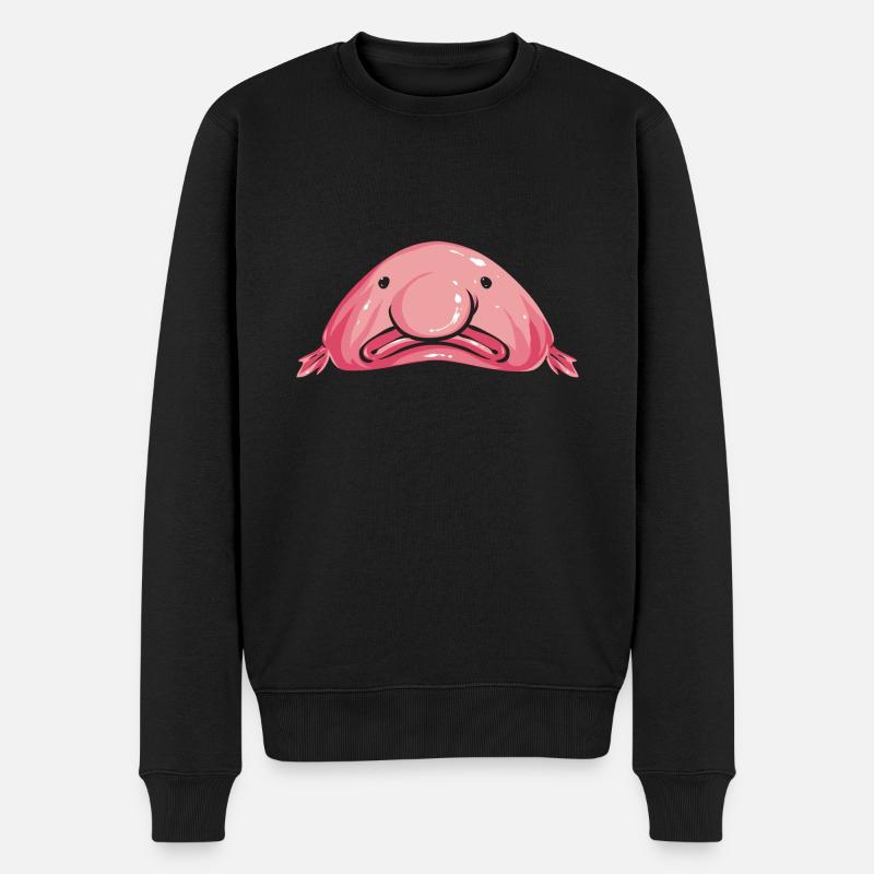 Poisson blob - Pull Premium bio Homme - noir