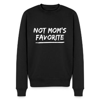 Pas l’enfant préféré de maman Fils Fille Frère ou sœur - Pull Premium bio Homme - noir - Devant - Nico (187cm)