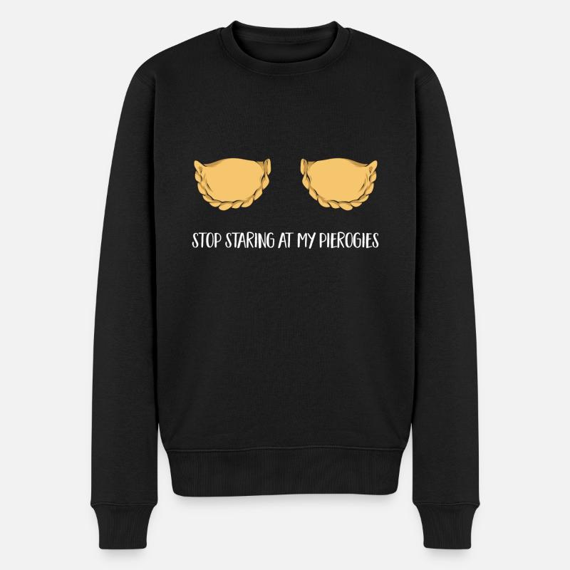Pierogi polonais - Pull Premium bio Homme - noir