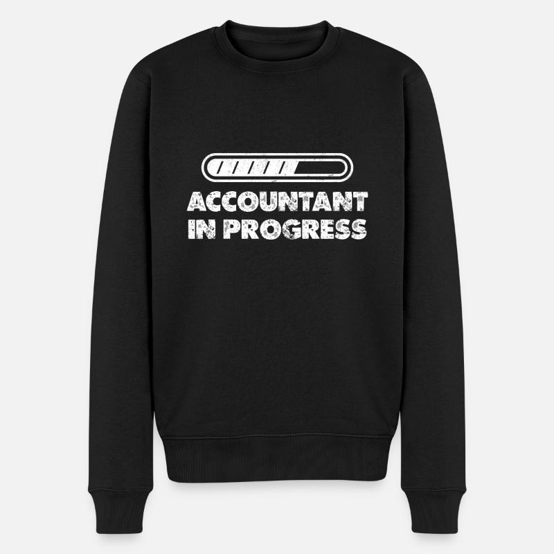 Buchhalter in Arbeit Finanzen Buchhaltung Liebhabe - Männer Premium Bio Pullover - Schwarz
