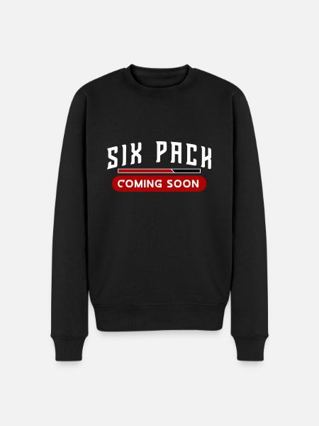 Six Pack Coming Soon 21 - Men's Premium Organic Jumper - black
