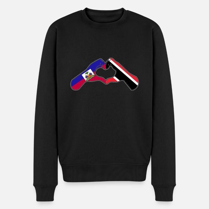 Drapeau de Trinité-et-Tobago - Pull Premium bio Homme - noir