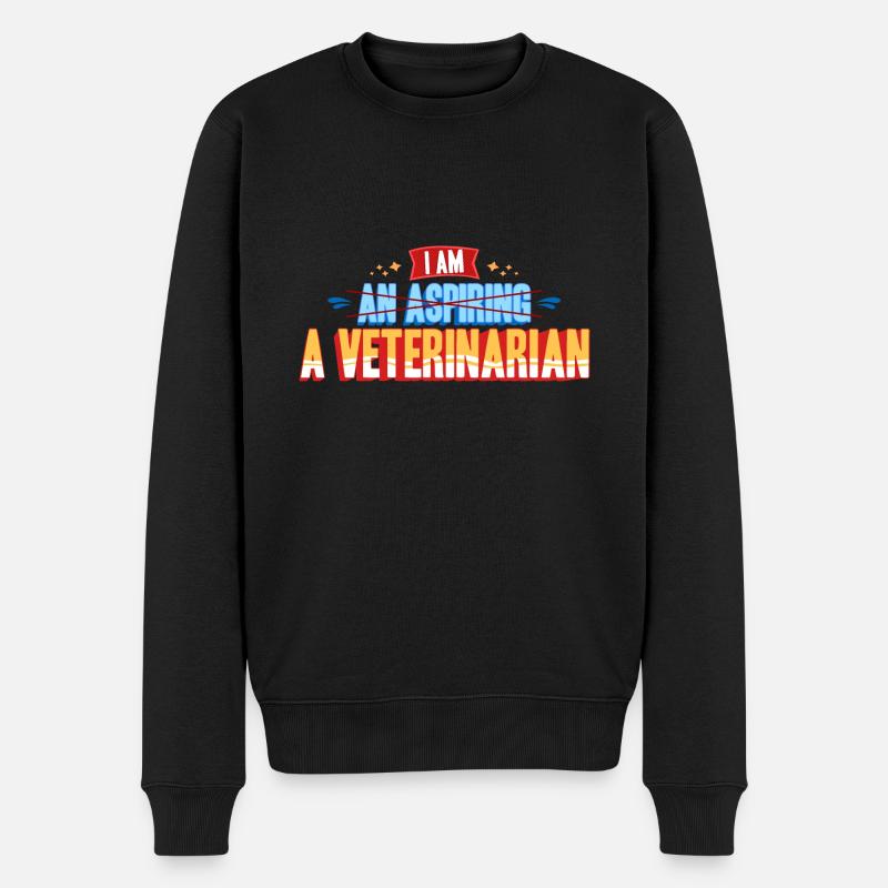 Tierarzt - Ich bin ein Tierarzt - Männer Premium Bio Pullover - Schwarz