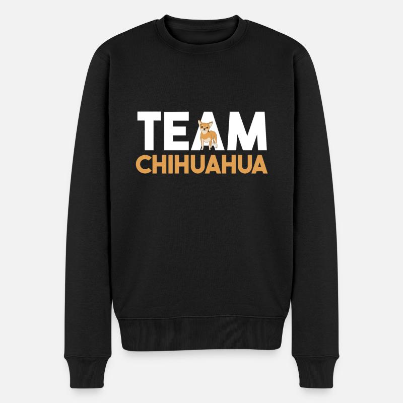 Chien Chihuahua - Pull Premium bio Homme - noir