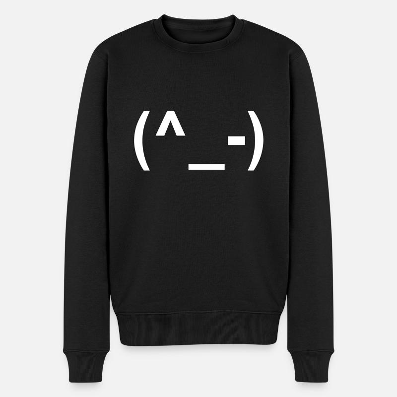 ASCII Wink, ASCII Art - Pull Premium bio Homme - noir