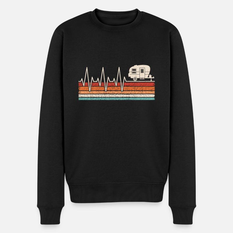 Camping-car Camper Heartbeat - Pull Premium bio Homme - noir