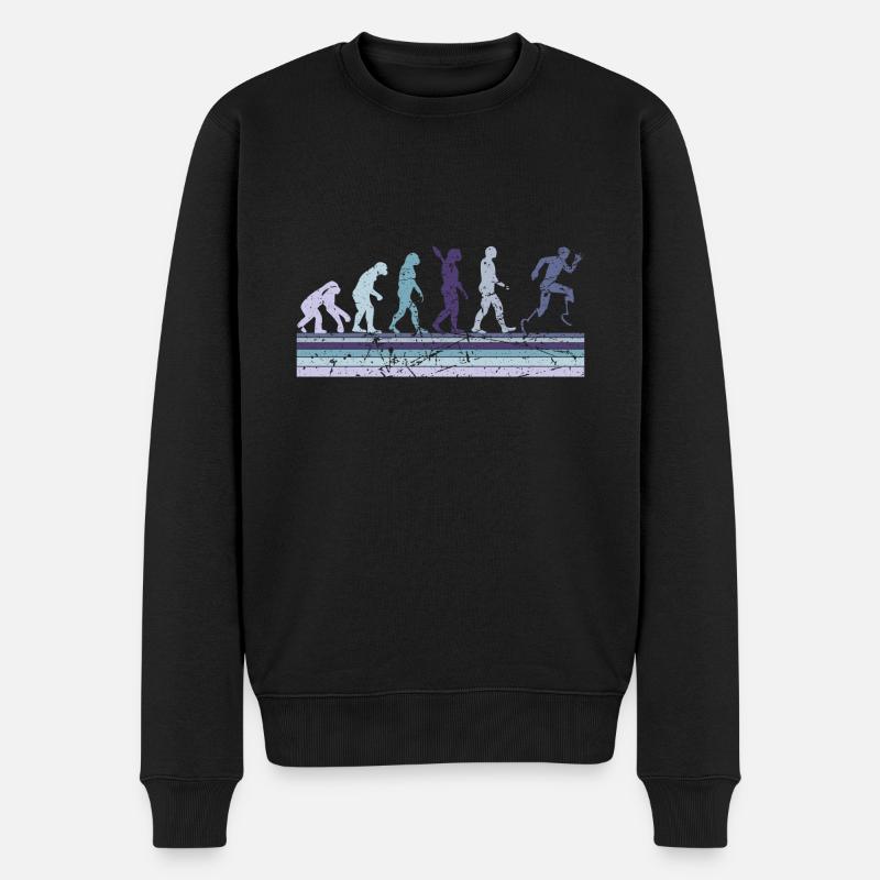 Évolution du Para Running - Pull Premium bio Homme - noir