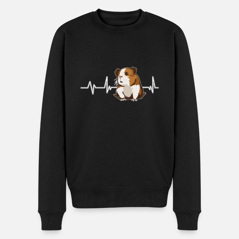 Cobaye Guinée Pig Heartbeat - Pull Premium bio Homme - noir