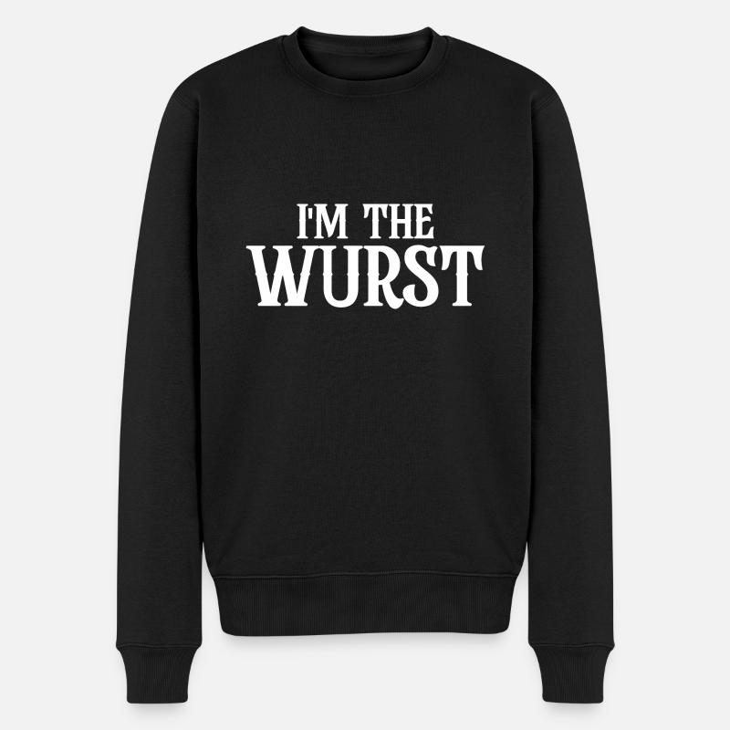 I'm The Wurst - Männer Premium Bio Pullover - Schwarz