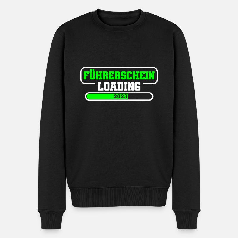 Führerschein 2023 Fahrprüfung bestanden Geschenk - Männer Premium Bio Pullover - Schwarz