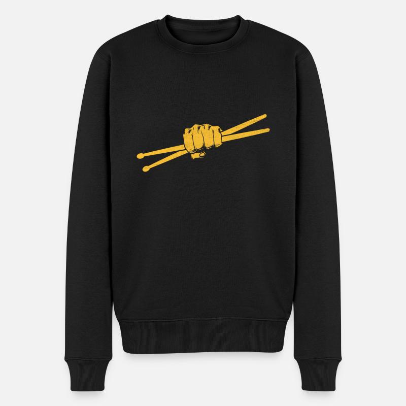 Drumstick Drummer Drum Drumming Drummers - Pull Premium bio Homme - noir