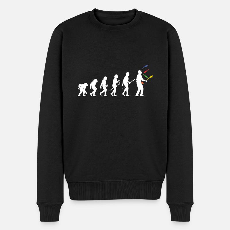 Jongleur Evolution Jonglerie Jonglerie Balles de Jonglage - Pull Premium bio Homme - noir