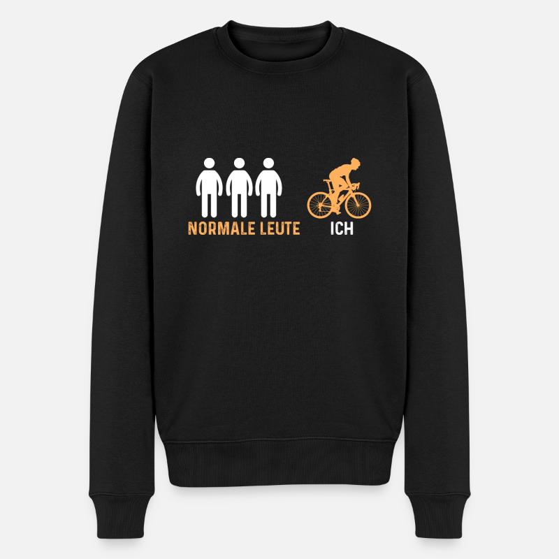 Fahrrad Rennradfahrer Rennrad - Männer Premium Bio Pullover - Schwarz