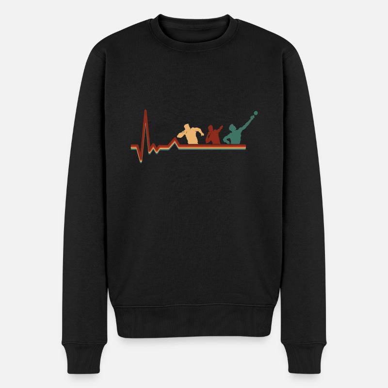 Lancer du poids Athlétisme - Pull Premium bio Homme - noir
