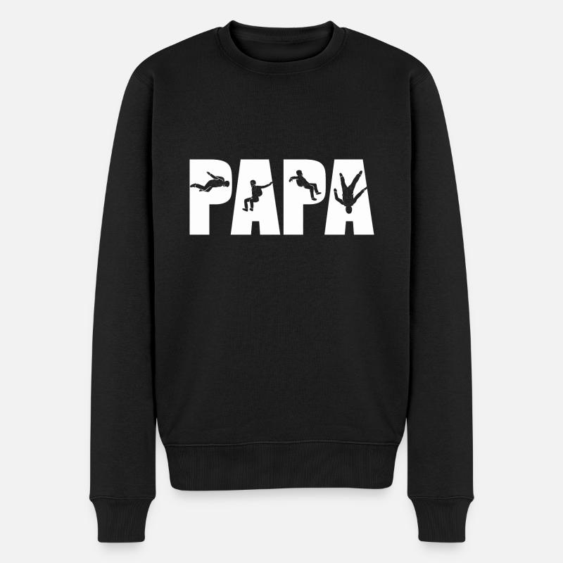 Parachutisme - Pull Premium bio Homme - noir