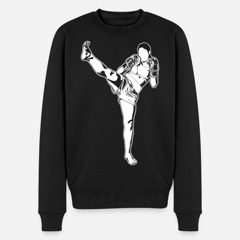 Kickboxeur - Pull Premium bio Homme - noir