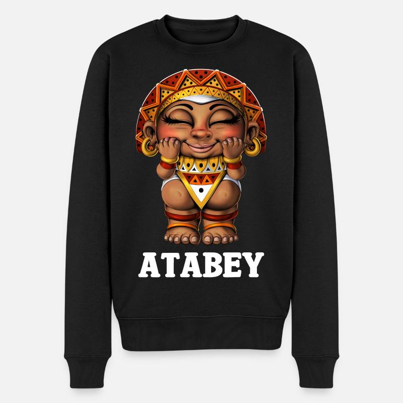 Taino-Göttin Atabey - Männer Premium Bio Pullover - Schwarz