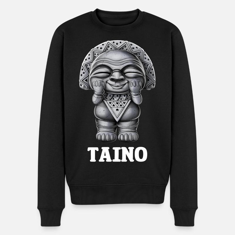 Taino-Göttin Atabey - Männer Premium Bio Pullover - Schwarz