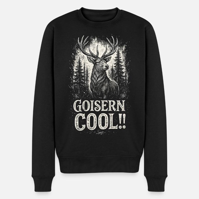Forêt de Goisern Hirsch - Pull Premium bio Homme - noir