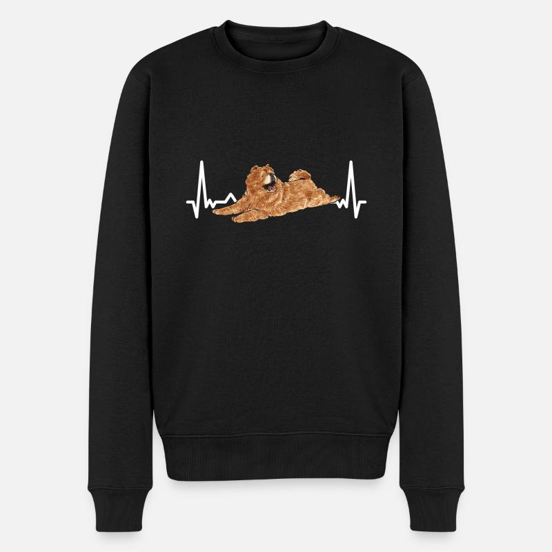 Chow Chow Chien - Pull Premium bio Homme - noir