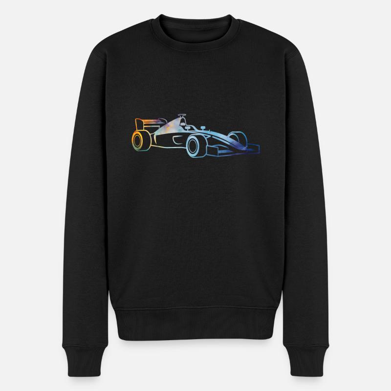 Voiture de course - Pull Premium bio Homme - noir