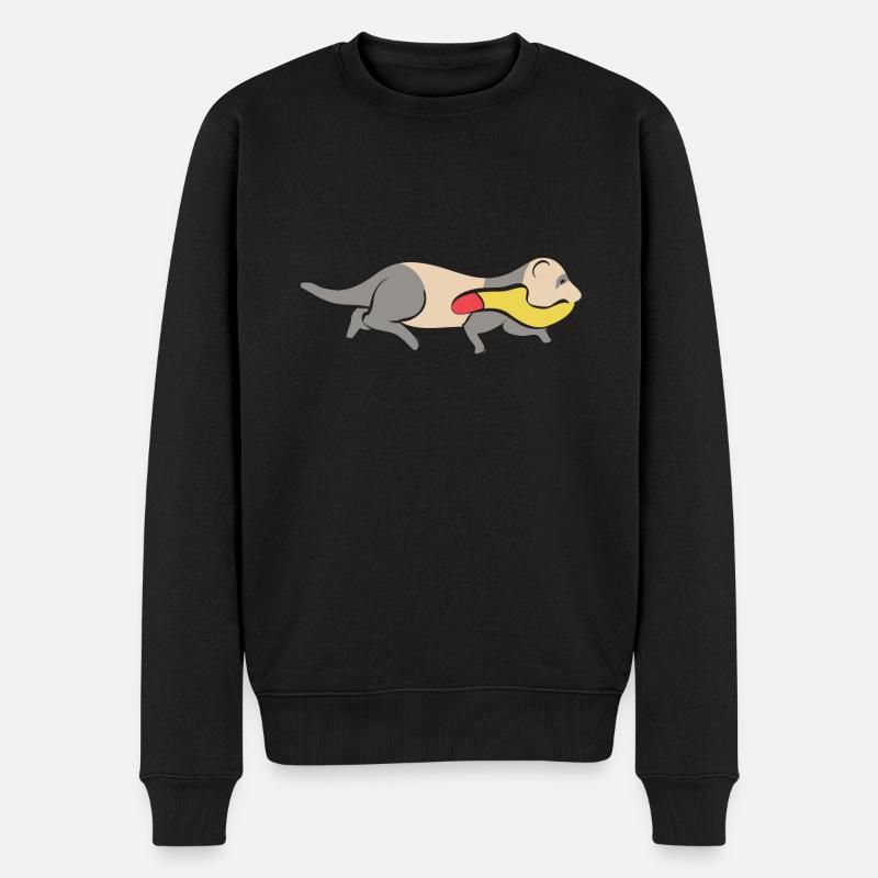Furet, propriétaire de furet - Pull Premium bio Homme - noir