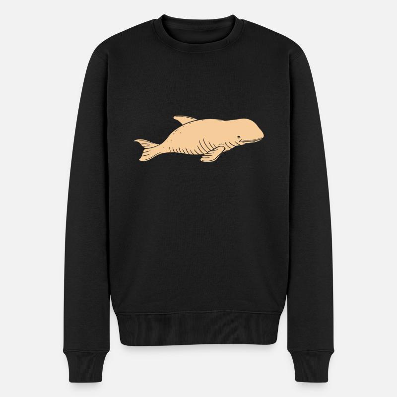 Dugong - Männer Premium Bio Pullover - Schwarz