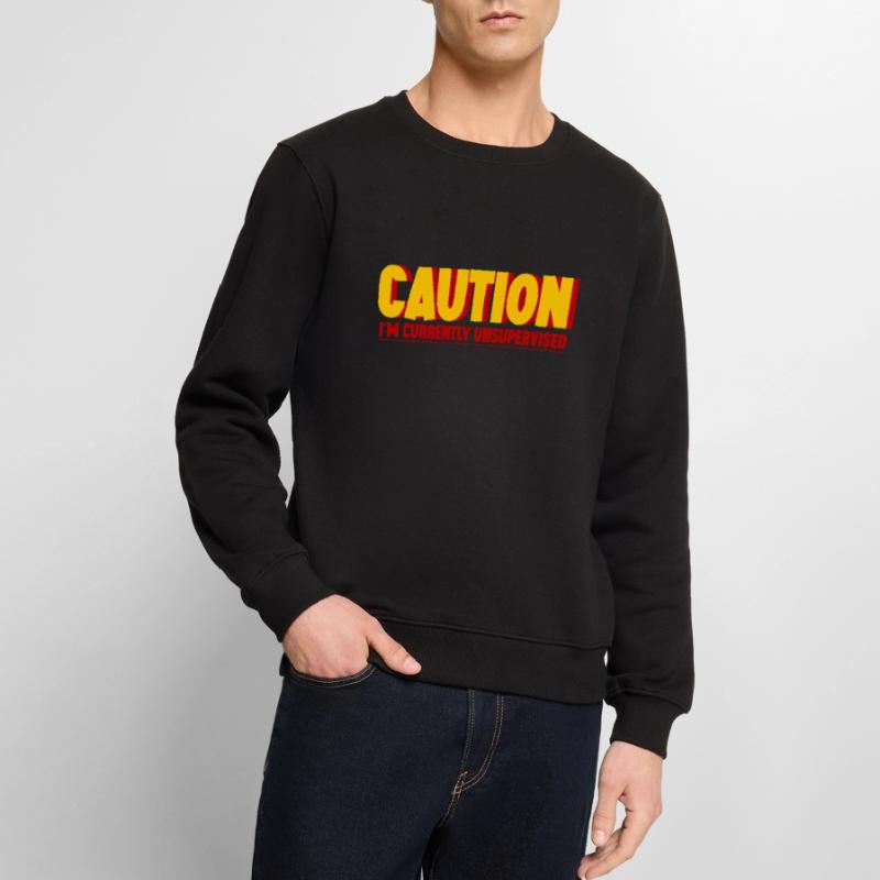 Caution I'm Currently Unsupervised 2 Männer Premium Bio Pullover
