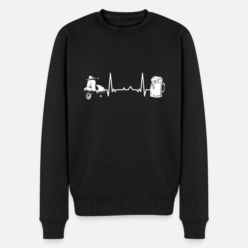 Scooter scooter mobylette scooter - Pull Premium bio Homme - noir