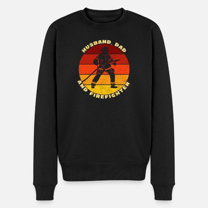 Mari Papa Pompier - Pull Premium bio Homme - noir