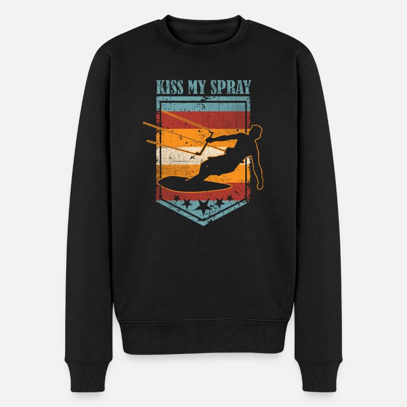 Kiss My Spray Funny Kitesurf - Pull Premium bio Homme - noir