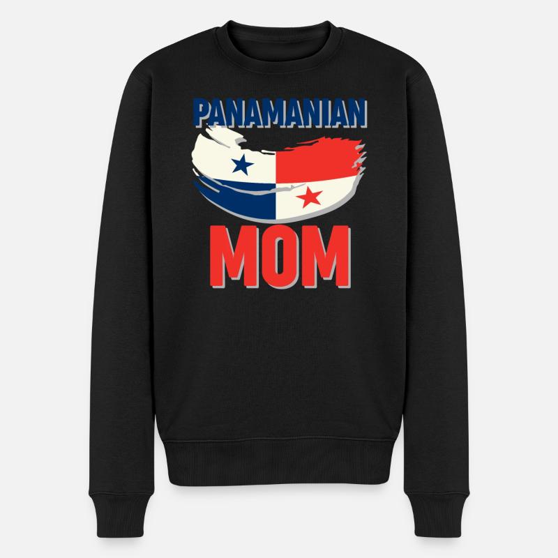 Panamaische Mutter - Männer Premium Bio Pullover - Schwarz