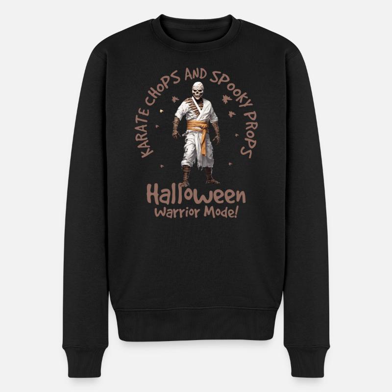 Wertschätzung des Karate-Halloween-Instruktors - Männer Premium Bio Pullover - Schwarz