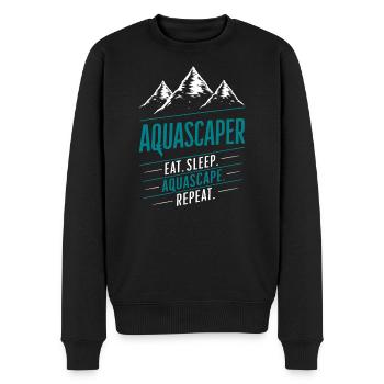 Kreatives Aquascaper Expertendesign Aquascaping - Männer Premium Bio Pullover - Schwarz - Vorne - Nico (187cm)