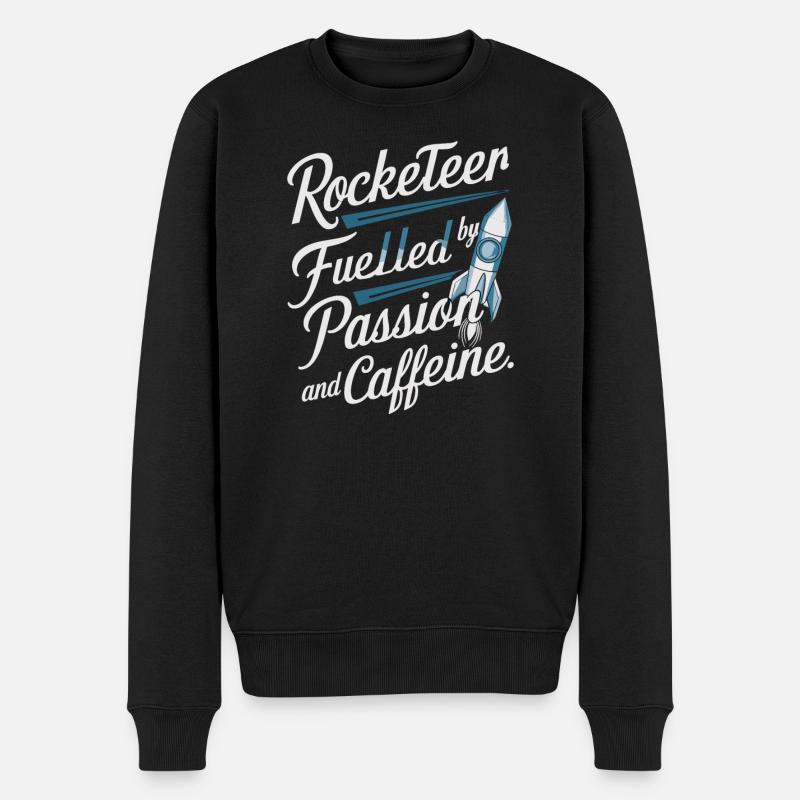 Maquette fusée - Pull Premium bio Homme - noir