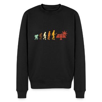 Energie solaire Photovoltaïque Energies renouvelables - Pull Premium bio Homme - noir - Devant - Nico (187cm)