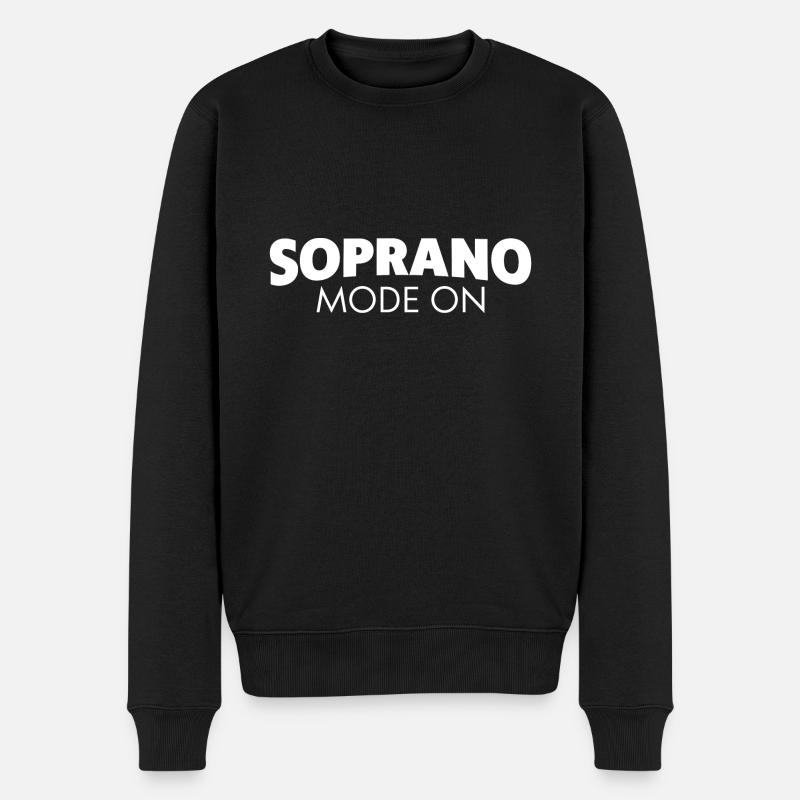 Mode soprano activé - Pull Premium bio Homme - noir