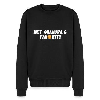 Pas le petit-enfant préféré de grand-père petit-enfant - Pull Premium bio Homme - noir - Devant - Nico (187cm)