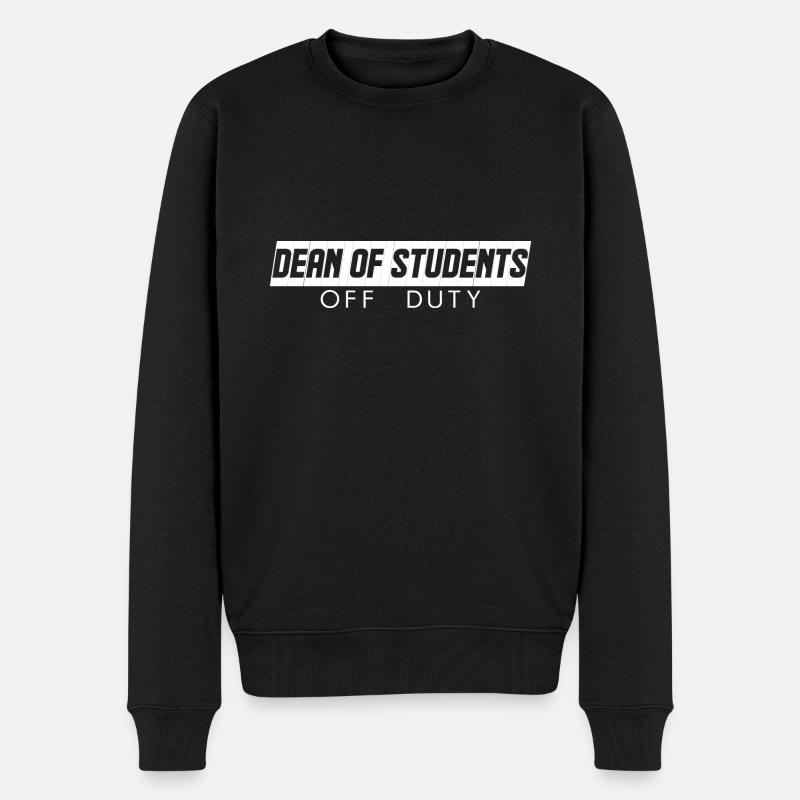 Dean Of Students Off Duty - Männer Premium Bio Pullover - Schwarz