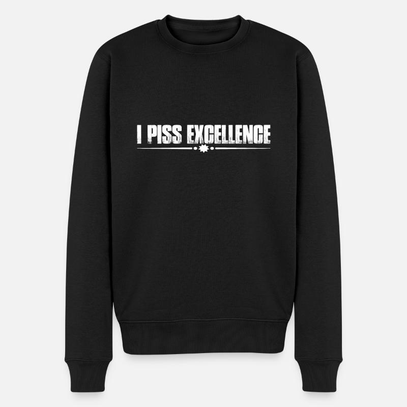 I Piss Excellence 7 - Pull Premium bio Homme - noir