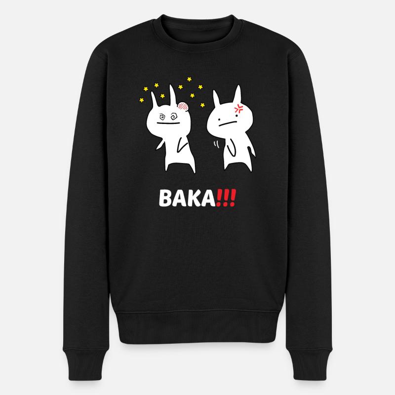 BAKA! - Maglione ecologico premium da uomo - nero