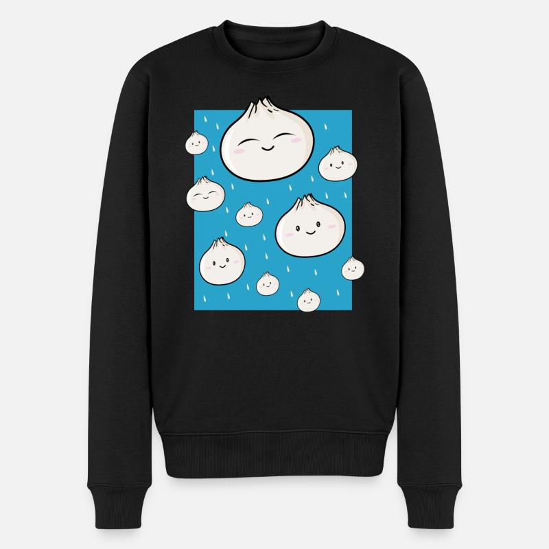 La pluie de Dumpling - Pull Premium bio Homme - noir