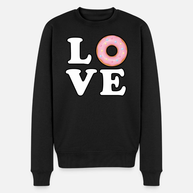 Donut Love - Pull Premium bio Homme - noir