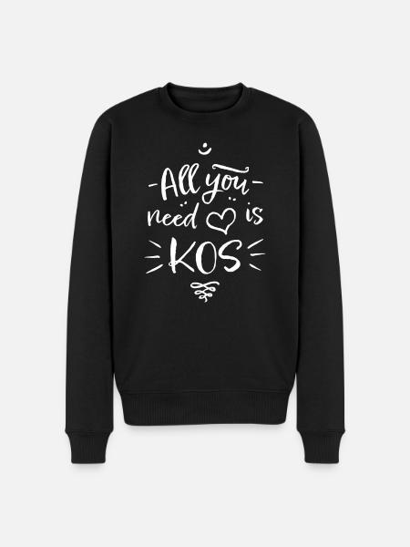 All you need is KOS - Men's Premium Organic Jumper - black