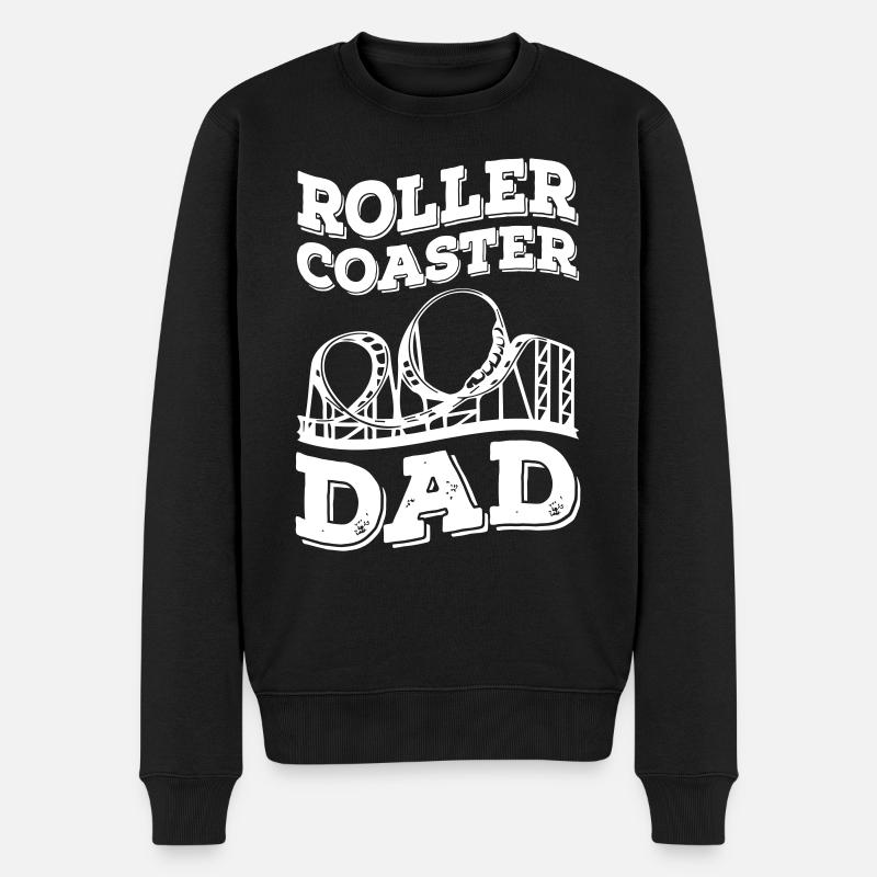 Scooter Coaster Papa - Pull Premium bio Homme - noir