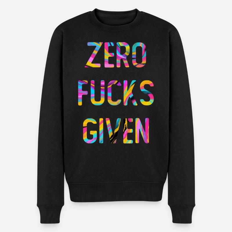 Sarcasme Dictons Graphique - Pull Premium bio Homme - noir