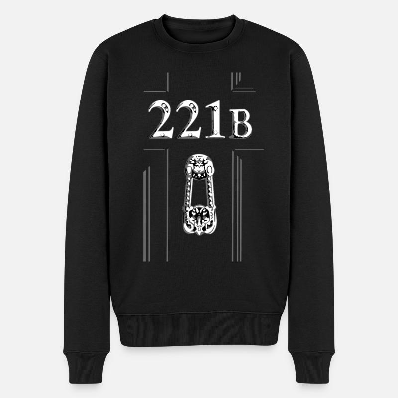 221 B - Männer Premium Bio Pullover - Schwarz