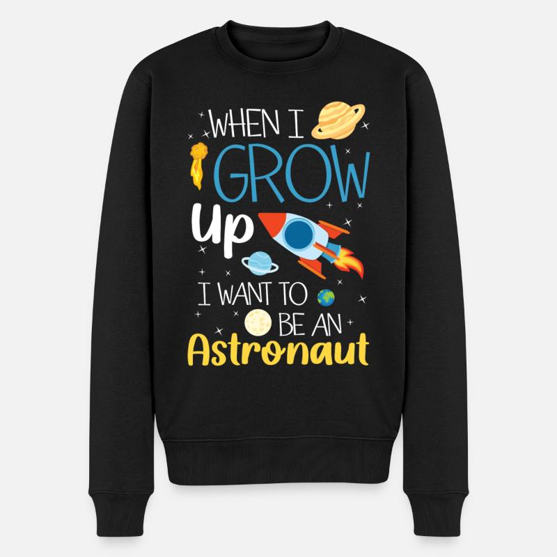 Espace Espace SpaceShip Planet - Pull Premium bio Homme - noir